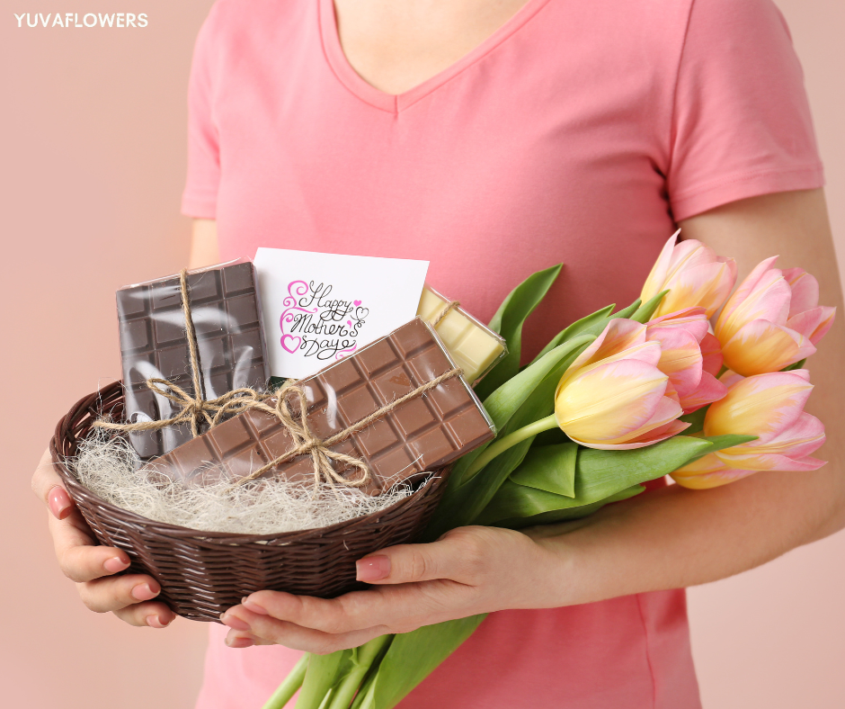 Flowers and Chocolate Baskets